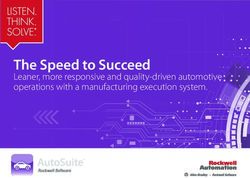 The Speed to Succeed Leaner, more responsive and quality-driven automotive operations with a manufacturing execution system - Rockwell ...