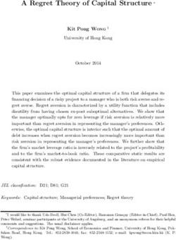 A Regret Theory of Capital Structure