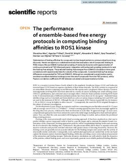 The performance of ensemble based free energy protocols in computing binding affinities to ROS1 kinase - Nature
