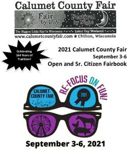 2021 Calumet County Fair - September 3-6 Celebrating 164 Years of Tradition!