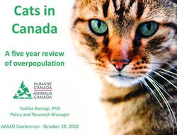 CATS IN CANADA A FIVE YEAR REVIEW OF OVERPOPULATION - TOOLIKA RASTOGI, PHD POLICY AND RESEARCH MANAGER - AASAO