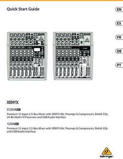 Quick Start Guide - XENYX X1204USB