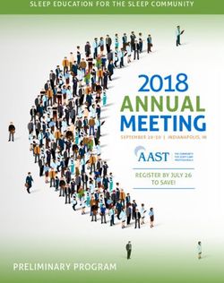 2018 PRELIMINARY PROGRAM - World Sleep Society