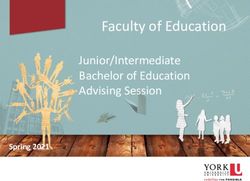 Faculty of Education Junior/Intermediate Bachelor of Education Advising Session - BEd New Admit Blog | Faculty of Education ...