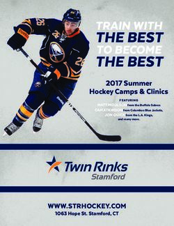 THE BEST TRAIN WITH 2017 Summer Hockey Camps & Clinics