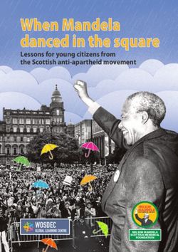 Lessons for young citizens from the Scottish anti-apartheid movement - NELSON MANDELA SCOTTISH MEMORIAL FOUNDATION - WOSDEC