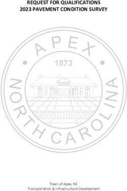 REQUEST FOR QUALIFICATIONS 2023 PAVEMENT CONDITION SURVEY - Town of Apex, NC Transportation & Infrastructure Development