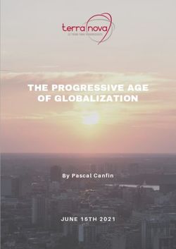 THE PROGRESSIVE AGE OF GLOBALIZATION - JUNE 15TH 2021 By Pascal Canfin - Terra Nova