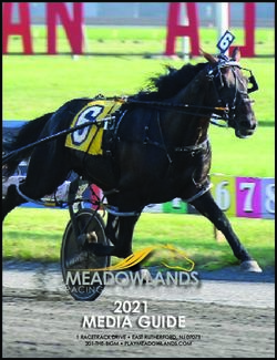 MEADOWLANDS 2021 MEDIA GUIDE - RACING & E NTERT AINMENT - Meadowlands Racetrack