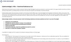 Sykehusinnkjøp's "RSL" - Restricted Substances List - Sykehusinnkjøp