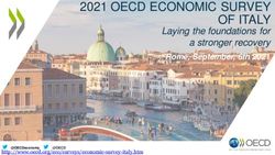 2021 OECD ECONOMIC SURVEY OF ITALY - Laying the foundations for a stronger recovery - Aran