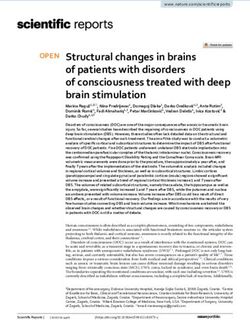 Structural changes in brains of patients with disorders of consciousness treated with deep brain stimulation - Nature