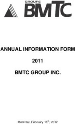 ANNUAL INFORMATION FORM BMTC GROUP INC - 2011 Montreal, February 16th, 2012