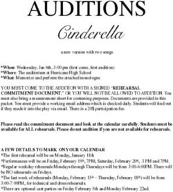 AUDITIONS Cinderella - Hurricane High School