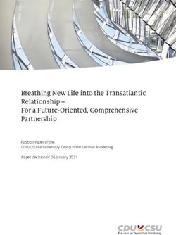 Breathing New Life into the Transatlantic Relationship - For a Future-Oriented, Comprehensive Partnership - Position Paper of the CDU/CSU ...
