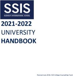 UNIVERSITY HANDBOOK 2021-2022 - Revised June 2018, SSIS College Counselling Team - Suzhou Singapore ...