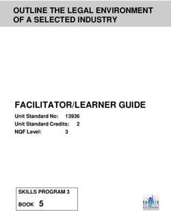 FACILITATOR/LEARNER GUIDE - OUTLINE THE LEGAL ENVIRONMENT OF A SELECTED INDUSTRY - BOOK 5 - Security Officer Online Learning