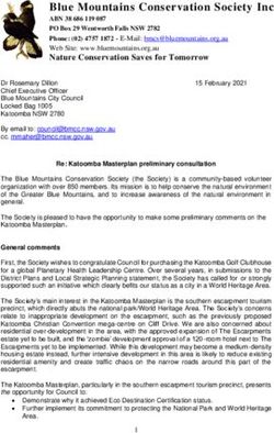 Blue Mountains Conservation Society Inc - ABN 38 686 119 087 - Blue ...