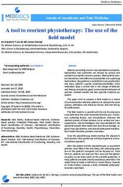 A tool to reorient physiotherapy: The use of