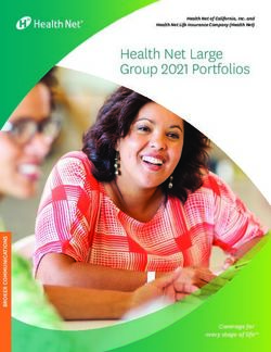 Health Net Large Group 2021 Portfolios - LARGE GROUP Health Net of California, Inc. and Health Net Life Insurance Company (Health Net)
