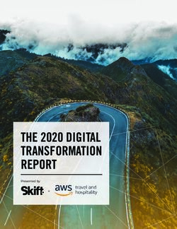 THE 2020 DIGITAL TRANSFORMATION REPORT - Presented by - Skift