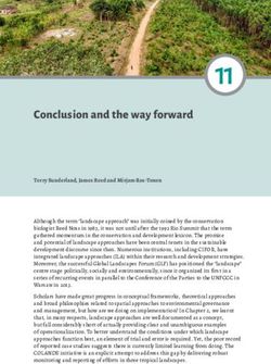 Conclusion and the way forward - CIFOR