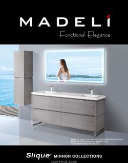 MIRROR COLLECTIONS 2018 PRICE BOOK - FORM Sales