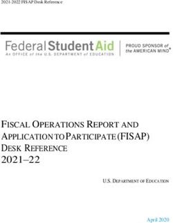 FISCAL OPERATIONS REPORT AND APPLICATION TO PARTICIPATE (FISAP) DESK REFERENCE 2021-22 - Department of Education