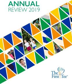 ANNUAL REVIEW 2019 - First Tee