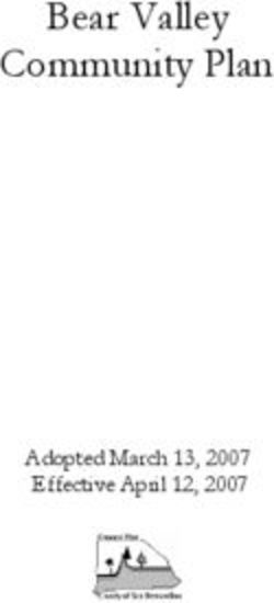 Bear Valley Community Plan - Adopted March 13, 2007 Effective April 12, 2007