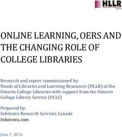 ONLINE LEARNING, OERS AND THE CHANGING ROLE OF COLLEGE LIBRARIES