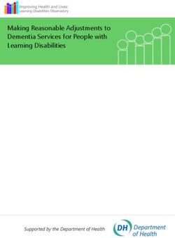 Making Reasonable Adjustments to Dementia Services for People with Learning Disabilities