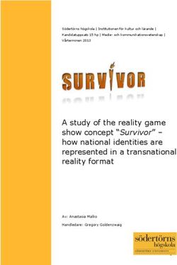A study of the reality game show concept "Survivor" - how national identities are represented in a transnational reality format