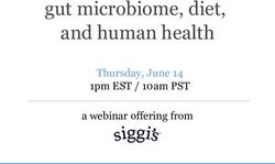 Gut microbiome, diet, and human health - Thursday, June 14 1pm EST / 10am PST a webinar offering from