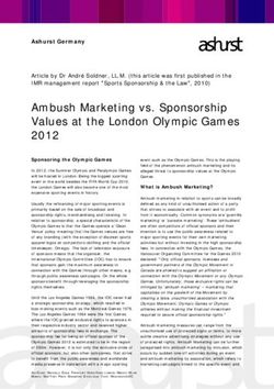 Ambush Marketing vs. Sponsorship Values at the London Olympic Games 2012