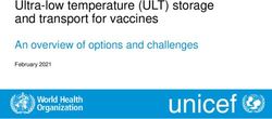 Ultra-low temperature (ULT) storage and transport for vaccines - An overview of options and challenges