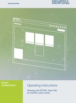 Operating Instructions - Planning tool KOSTAL Solar Plan for KOSTAL solar inverter - KOSTAL Solar Electric