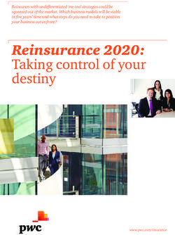 Reinsurance 2020: Taking control of your destiny