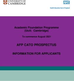 AFP CATO PROSPECTUS INFORMATION FOR APPLICANTS - ACADEMIC FOUNDATION PROGRAMME (UOA: CAMBRIDGE) - HEALTH EDUCATION ENGLAND, EAST ...