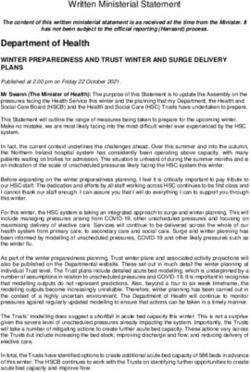 Department of Health - NI ...