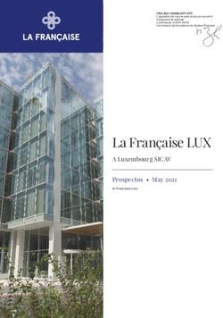 La Française LUX A Luxembourg SICAV Prospectus May 2021 - La Française Group