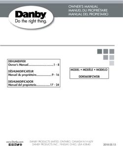 OWNER'S MANUAL MANUEL DU PROPRIÉTAIRE MANUAL DEL PROPIETARIO - Danby