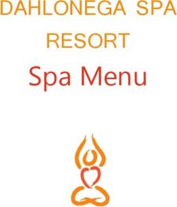 DAHLONEGA SPA RESORT Spa Menu