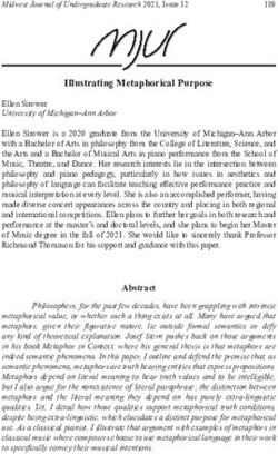 Illustrating Metaphorical Purpose - Monmouth College Research