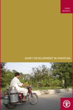 DAIRY DEVELOPMENT IN PAKISTAN - DAIRY REPORTS - FAO