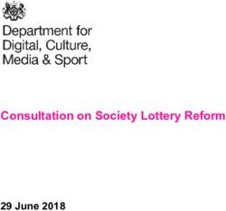 Consultation on Society Lottery Reform - 29 June 2018