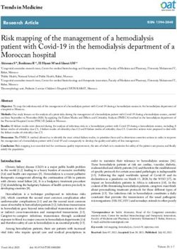 Risk mapping of the management of a hemodialysis patient with Covid-19 in the hemodialysis department of a Moroccan hospital