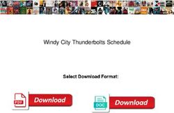 Windy City Thunderbolts Schedule