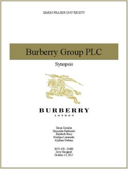 Burberry Group PLC Synopsis - SIMON FRASER UNIVERSITY