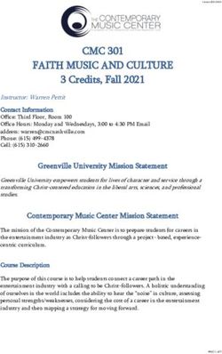 FAITH MUSIC AND CULTURE - CMC 301